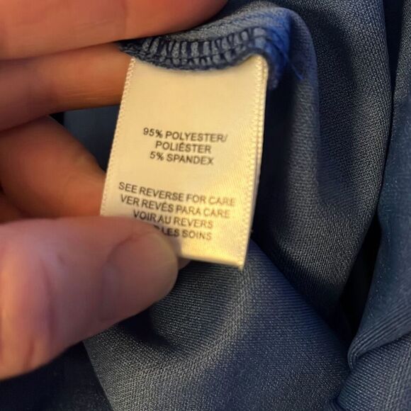 Savion small blue stretchy waist ankle pants - 2925 - Picture 4 of 4